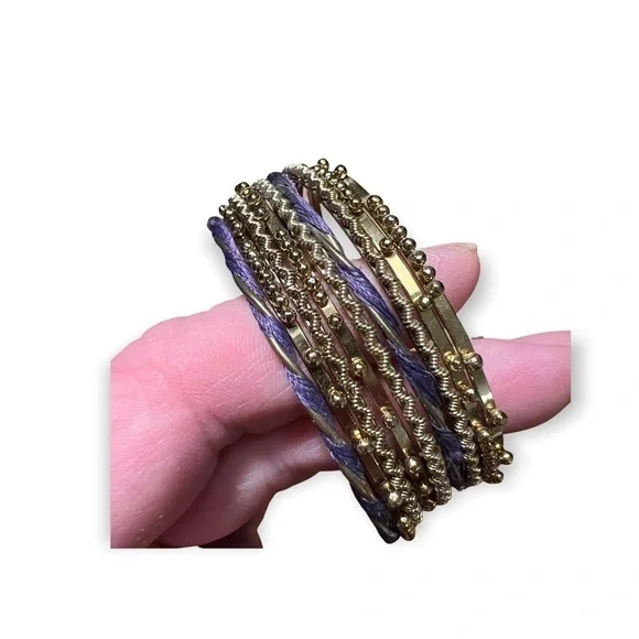 10 gold bangles - Picture 2 of 2